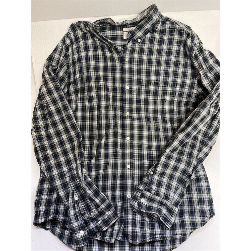 Men’s Old Navy XL Slim Fit Button Up Plaid Shirt In Excellent Condition